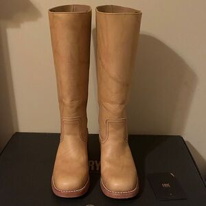 Frye Banana Campus 14L Leather Boots - Wide Calf - Size 8.5